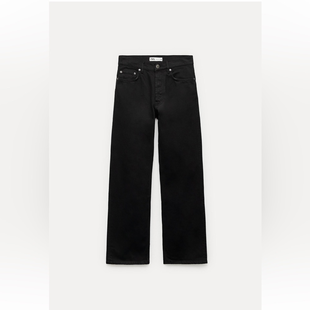 Zara Black Straight Leg Jeans P15